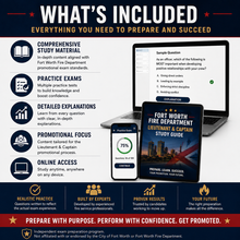 Load image into Gallery viewer, Fort Worth Fire Department — Captain & Lieutenant Promotional Exam Training